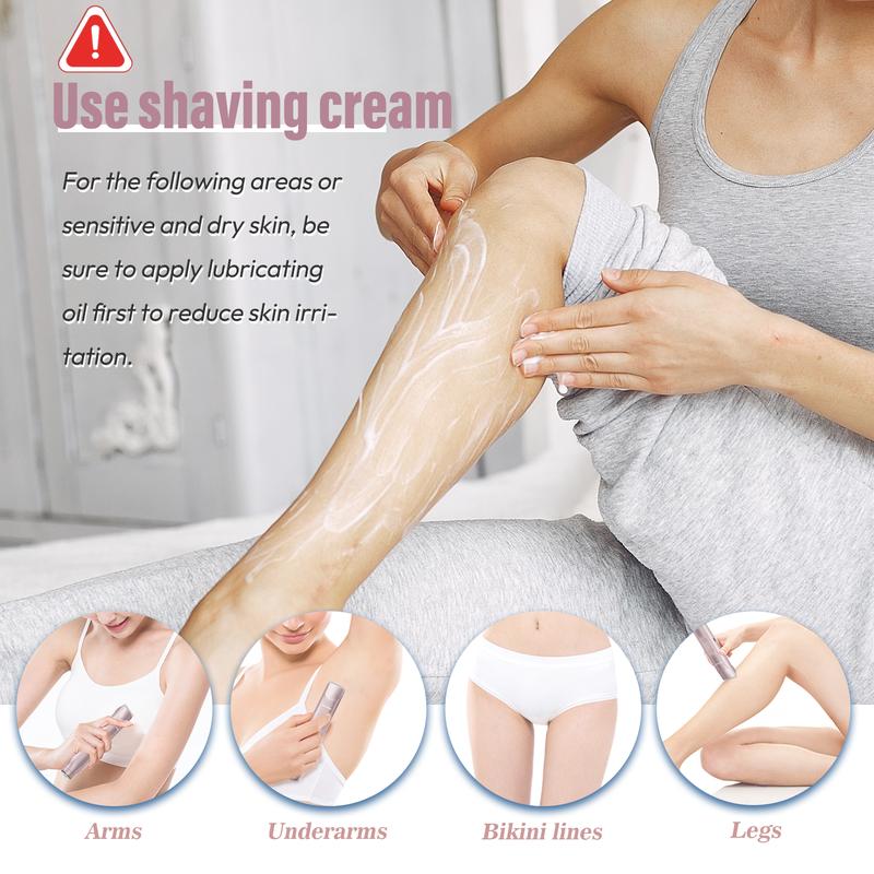 🩱Bikini Trimmer for Women, Electric Shaver and Razor Rechargeable 2-in-1 Body and Facial Epilator