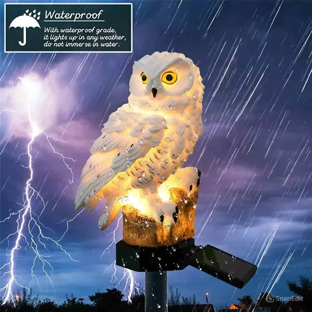 Brighten your garden path today Solar Owl Pathway Light
