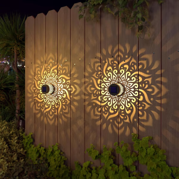 ✨🔥Anniversary 30th Mandala Solar Wall Lamp – Magical Patio Night Ambience✨🛒