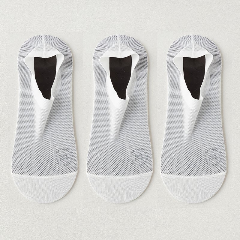 π₯ 3-Pair Invisible Grip Socks Pack 𧦠β Breathable Low-Cut Anti-Slip Sweat-Absorbing Design