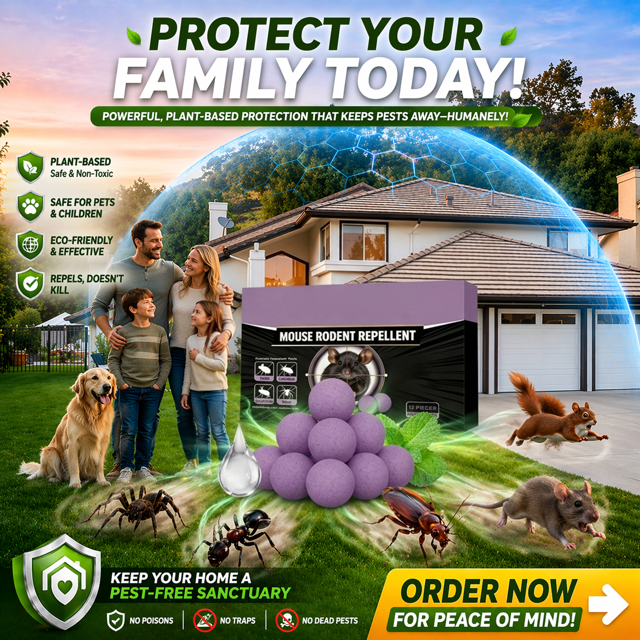 π₯ Limited Edition 50% OFF π£ Natural Peppermint Rodent Repellent Tablets β 12 Pack