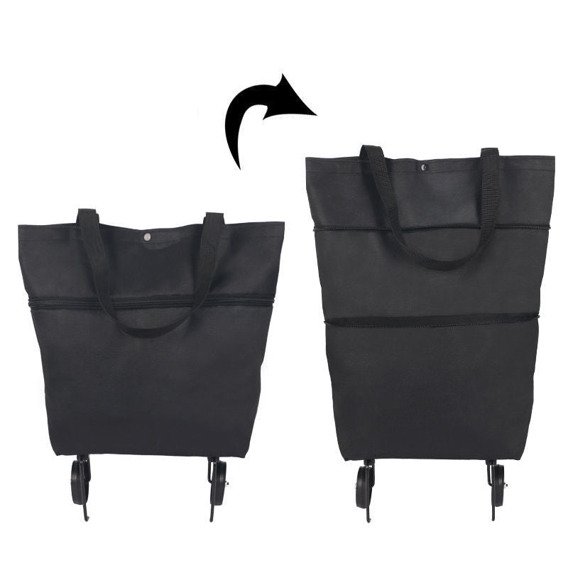🛍️2-in-1 Foldable Shopping Cart✨