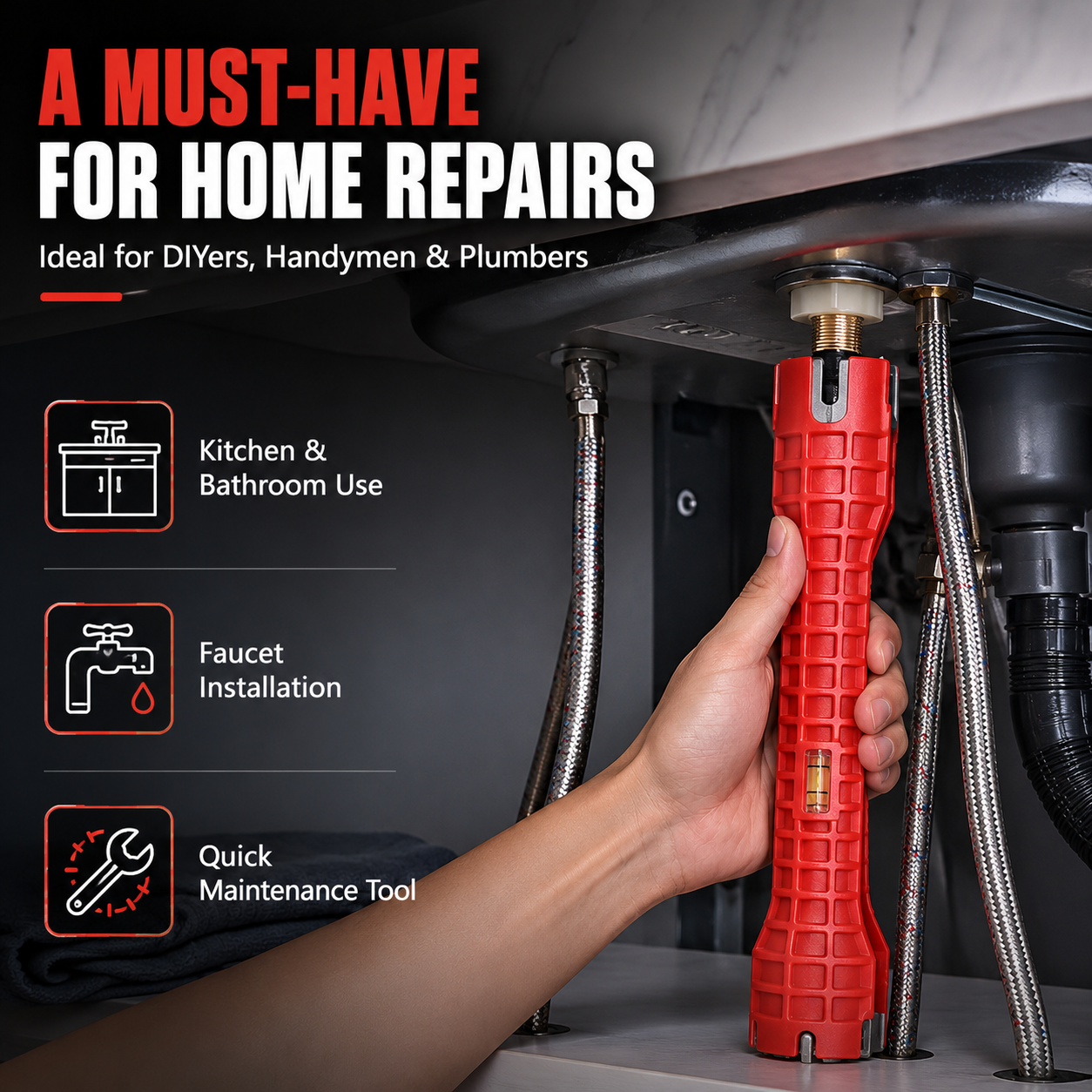 π₯50% OFFπ§ 8-in-1 Faucet & Sink Installer Wrench