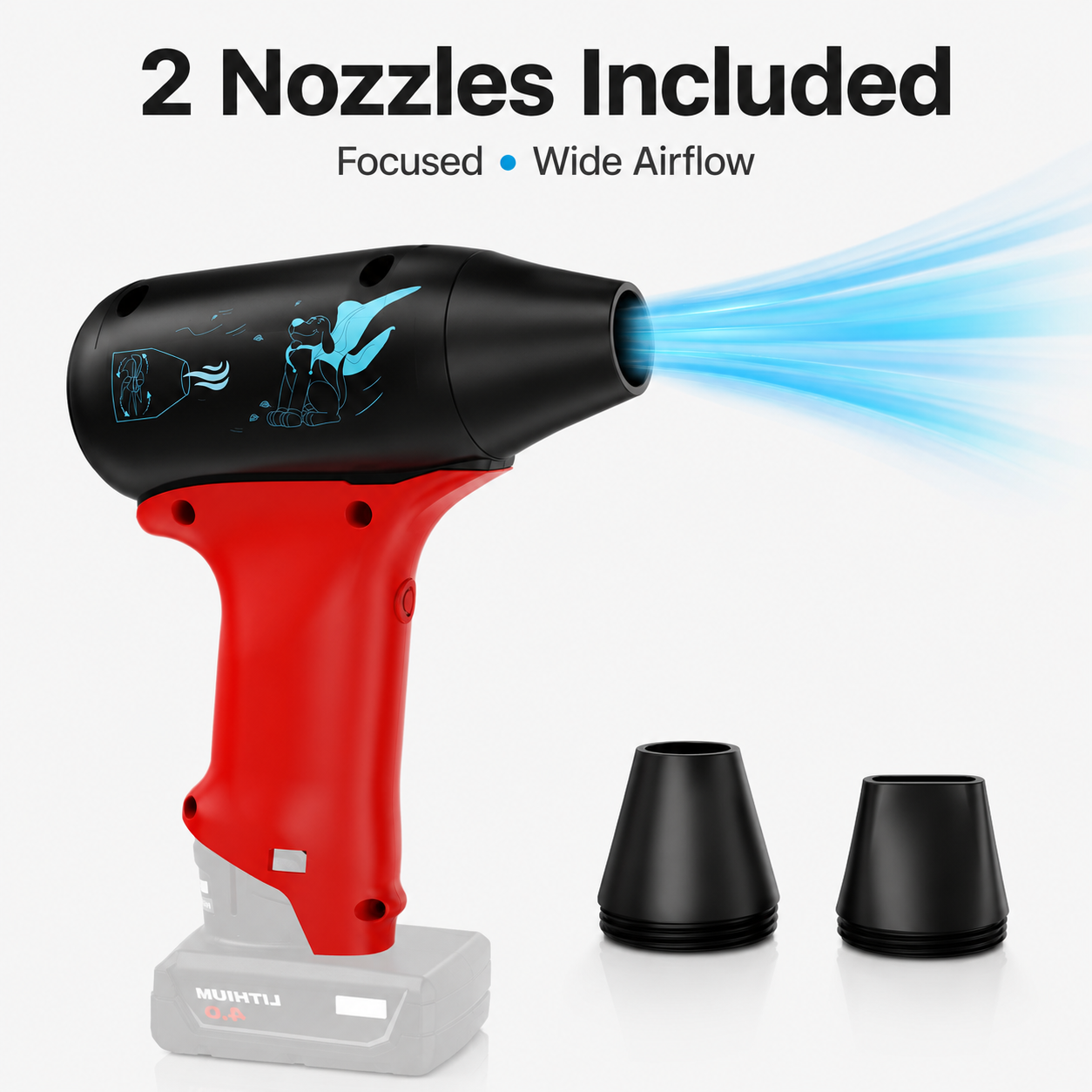 šØ Cordless Turbo Air Blower ā Compact. Powerful. Precise.