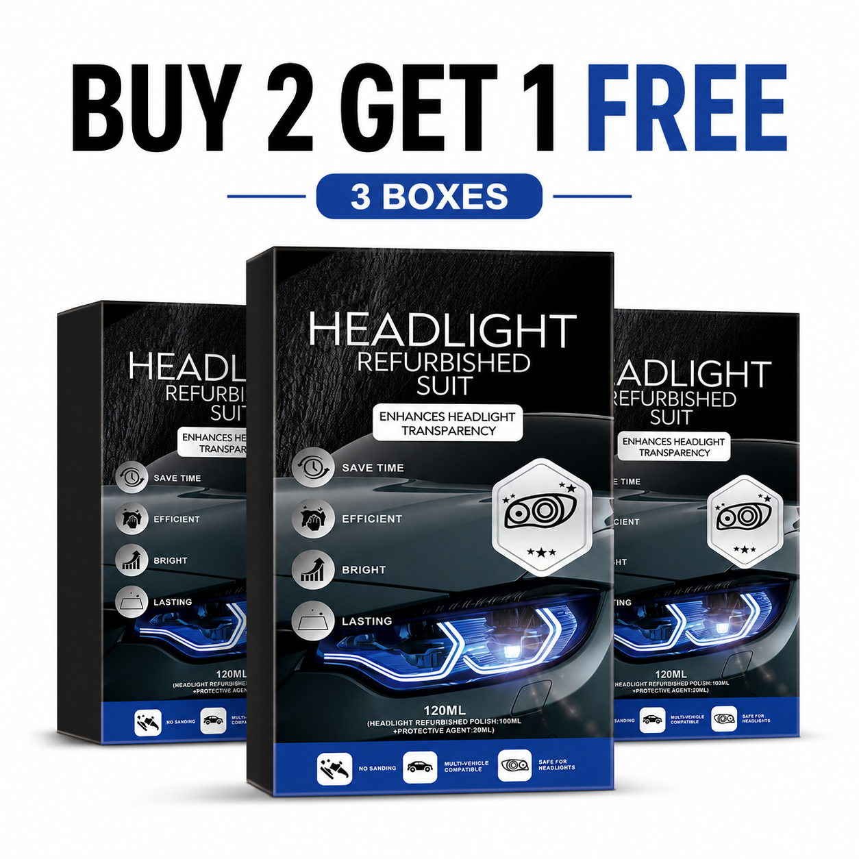 🔥 Flash Sale: Car lamp cleaner-Restore Your Foggy Headlights in 30 Seconds!