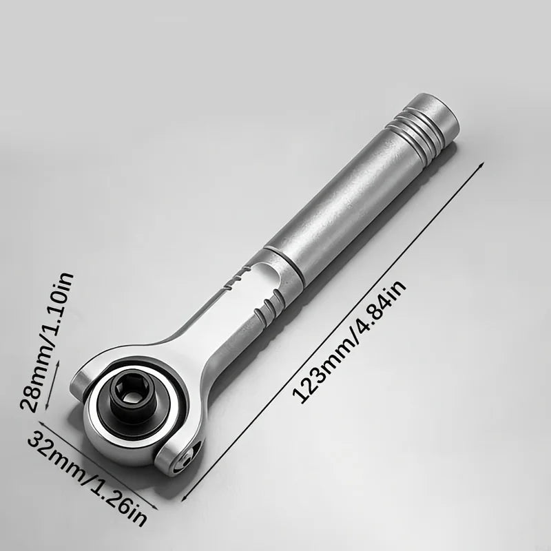 270° Rotating Head Universal Ratchet Screwdriver