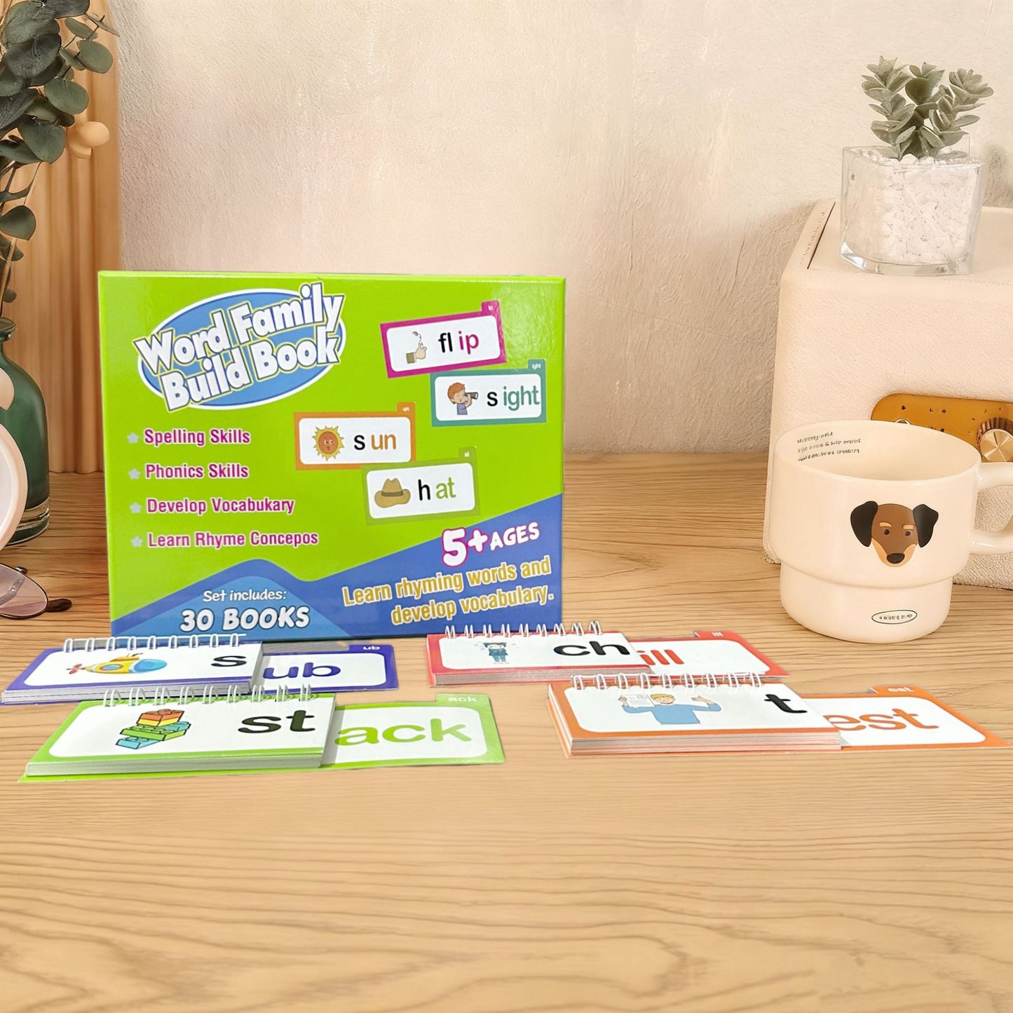๐ Read & Rhyme Flip-Book Set โ 30 Educational Phonics Flip Books for Early Learning