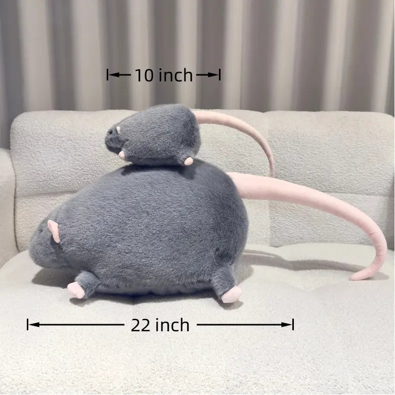Exquisite plush mouse, extra-large mouse doll, perfect as a birthday gift for adults and children.