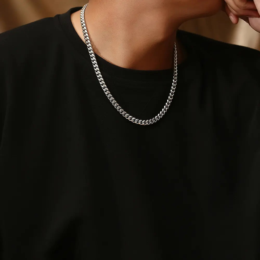 ❤️【Father’s Day】 Gifts for Dad, Cuban Chain Necklace with Message Card and Gift Box