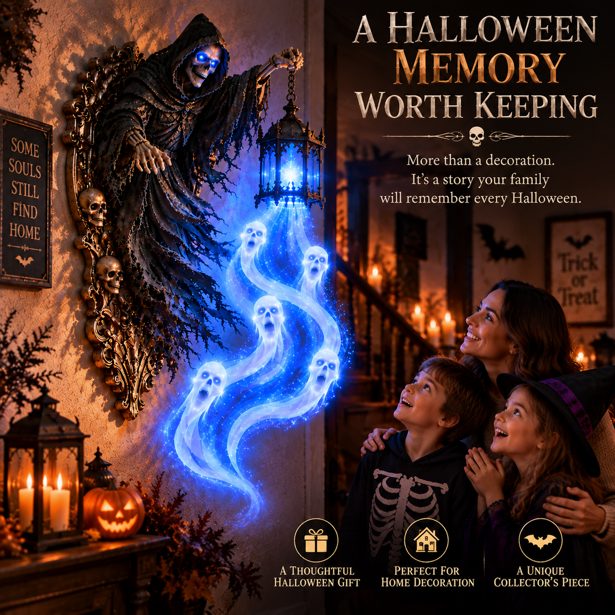 š Last Day 50% OFF | Soul Harvester⢠Haunted Lantern Wall Decor š»