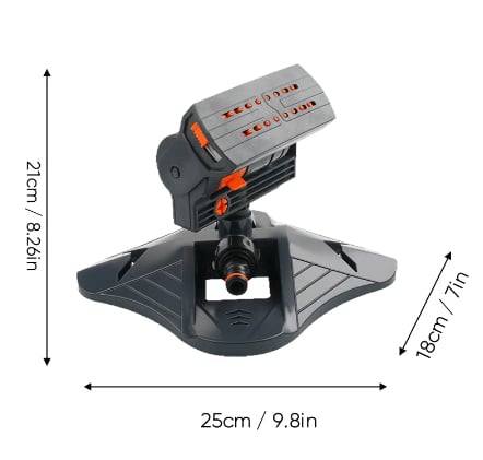 💦 Adjustable Oscillating Sprinkler Wide Coverage