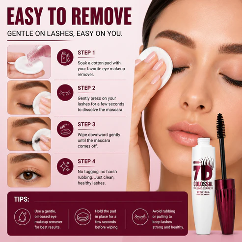 π7D Waterproof Mascara π Long, Curled & Fuller Lashes All Day β¨