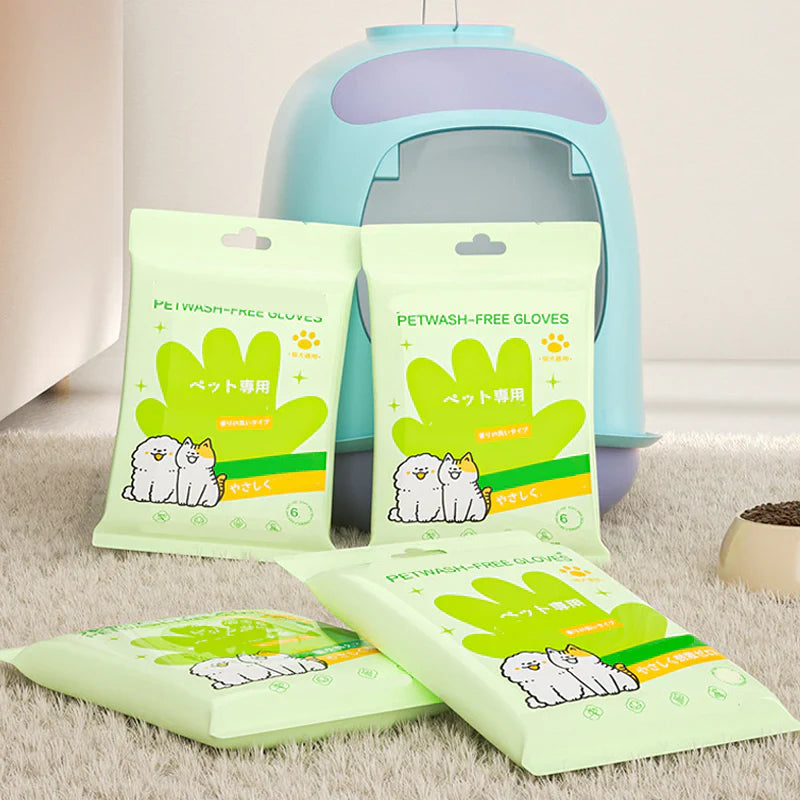 🔥Summer Solstice Limited Special Offer 40% Off!-Rinse-Free Pet Cleaning Deodorizing Gloves