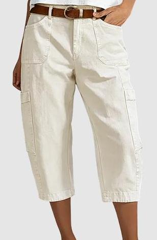 ๐ 50% OFF NOW! ๐ฟ Women's Relaxed Casual Cargo Capris โ Spacious Utility Pockets, Breathable Fabric & Relaxed Fitโจ