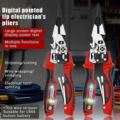 🔥9-in-1 Multi-Functional Digital Display Electrician’s Pliers🛠️