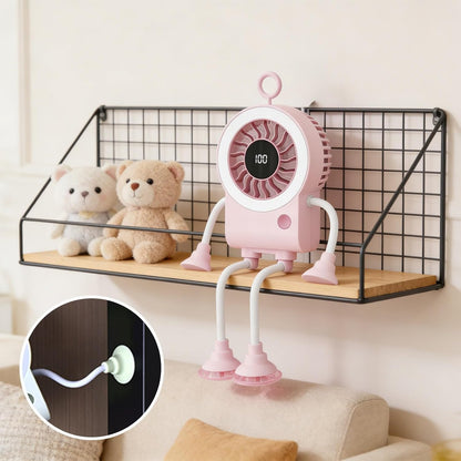 🌟🤖 Cute Robot Shaped Multi-scene Portable Desk Fan