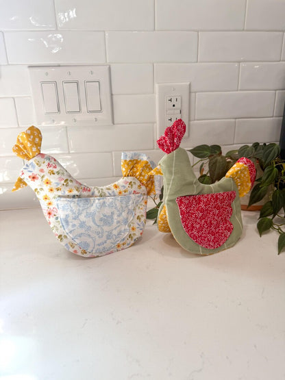 Handmade Chicken Oven Mitt & Pot Holder
