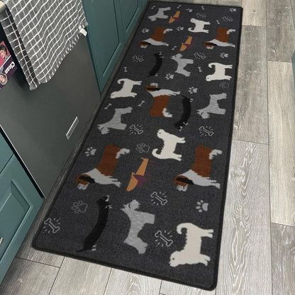 Original Design Pet Paw Runner Rug - Non-Slip Durable
