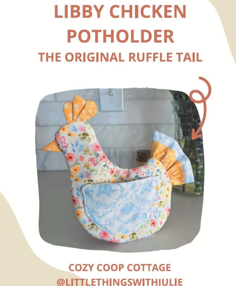 Handmade Chicken Oven Mitt & Pot Holder