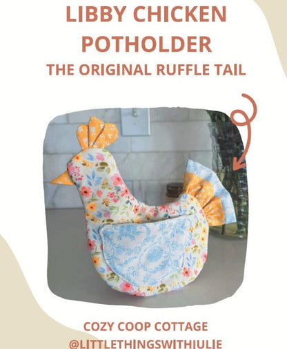 Handmade Chicken Oven Mitt & Pot Holder