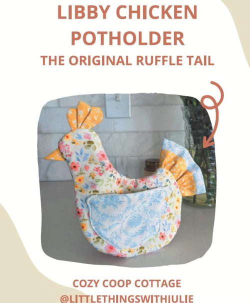 Handmade Chicken Oven Mitt & Pot Holder