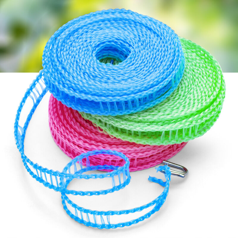 3 Pack Clotheslines for Outside(5 m/197 in)