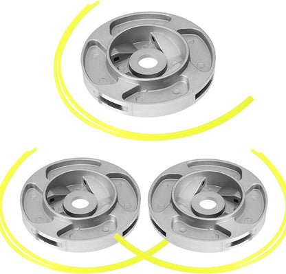 🌿 Universal Aluminum Grass Trimmer Head | Heavy-Duty Brush Cutter Replacement.