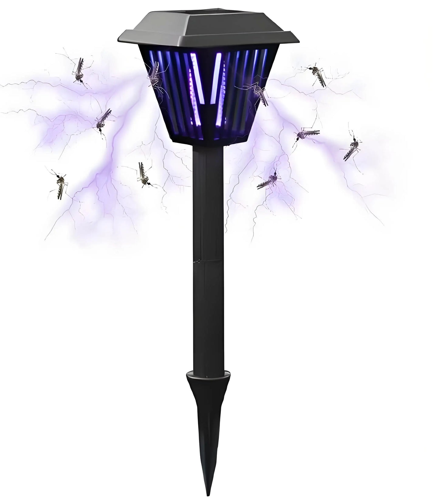 Outdoor Solar LED Mosquito Killer Garden Lamp - Best Stinger for Mosquitoes/Moths/Flies