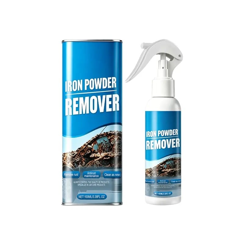 100ML Auto Iron Powder Remover – Safe for All Wheels & Paint 🛡️