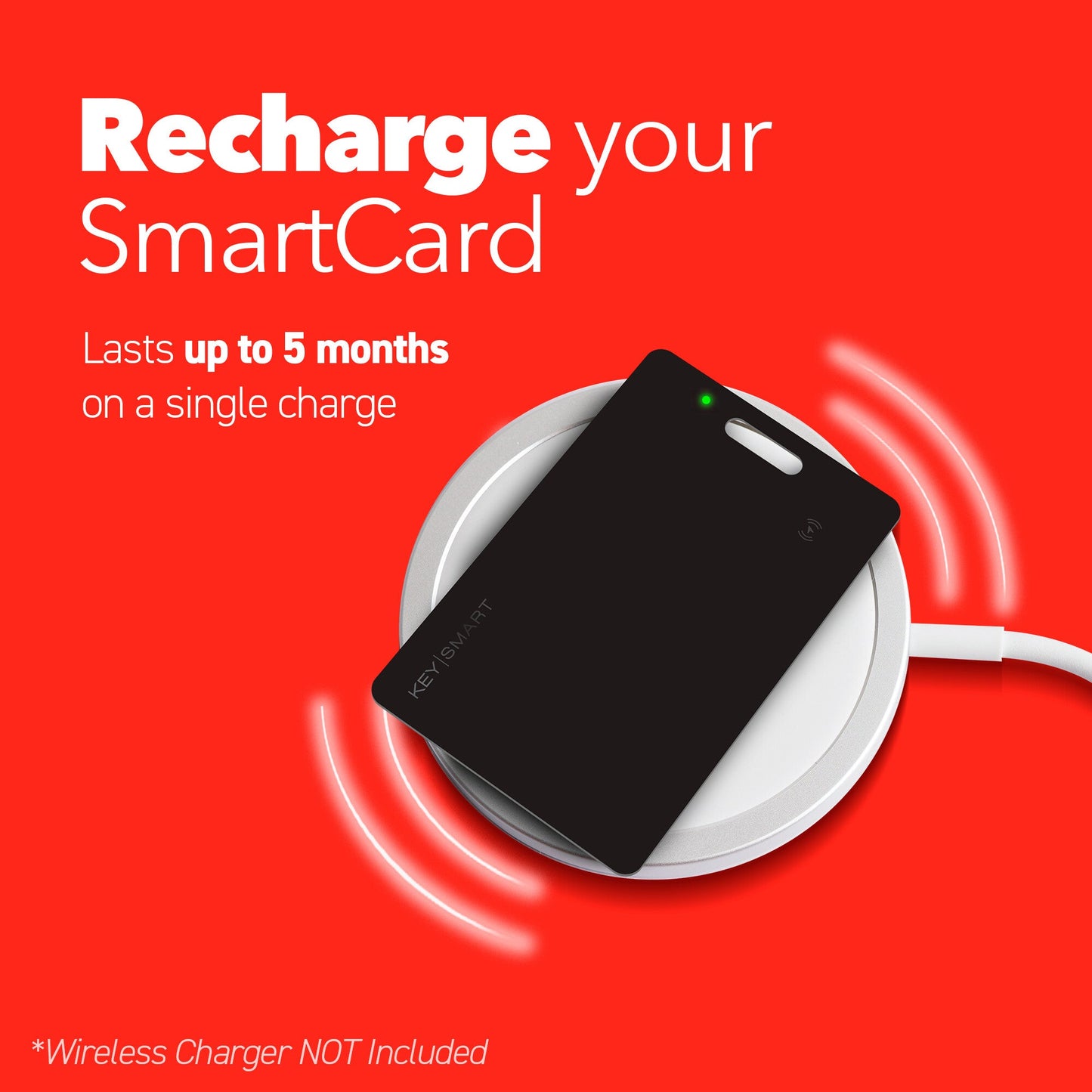 SmartCard (Gen 2) | Works With Apple Find My App | Wireless Charging