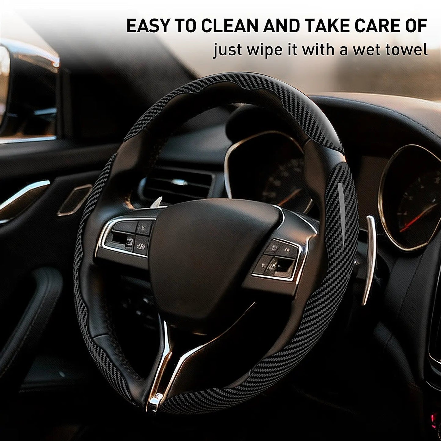 ⚡ FLASH SALE🚗Universal Comfort Grip Steering Wheel Cover