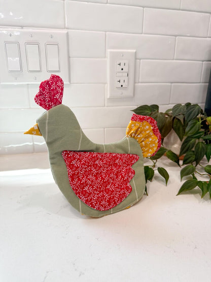 Handmade Chicken Oven Mitt & Pot Holder