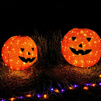 ⚡Hot Sales 49% OFF🔥2pc Lighted Pop-Up Outdoor Pumpkin Set