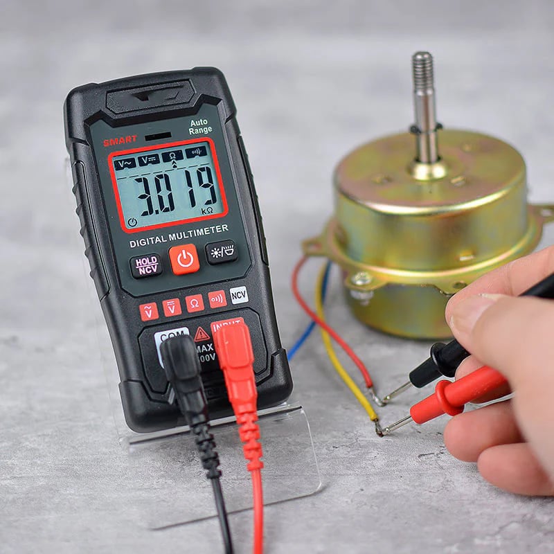 🔧⚡️🔧Smart Digital Multimeter with Anti-Burn Protection, 4000 Counts Auto-Ranging, Multi-Function Measuring Tool, Pocket Size for Electrician & Home Maintenance
