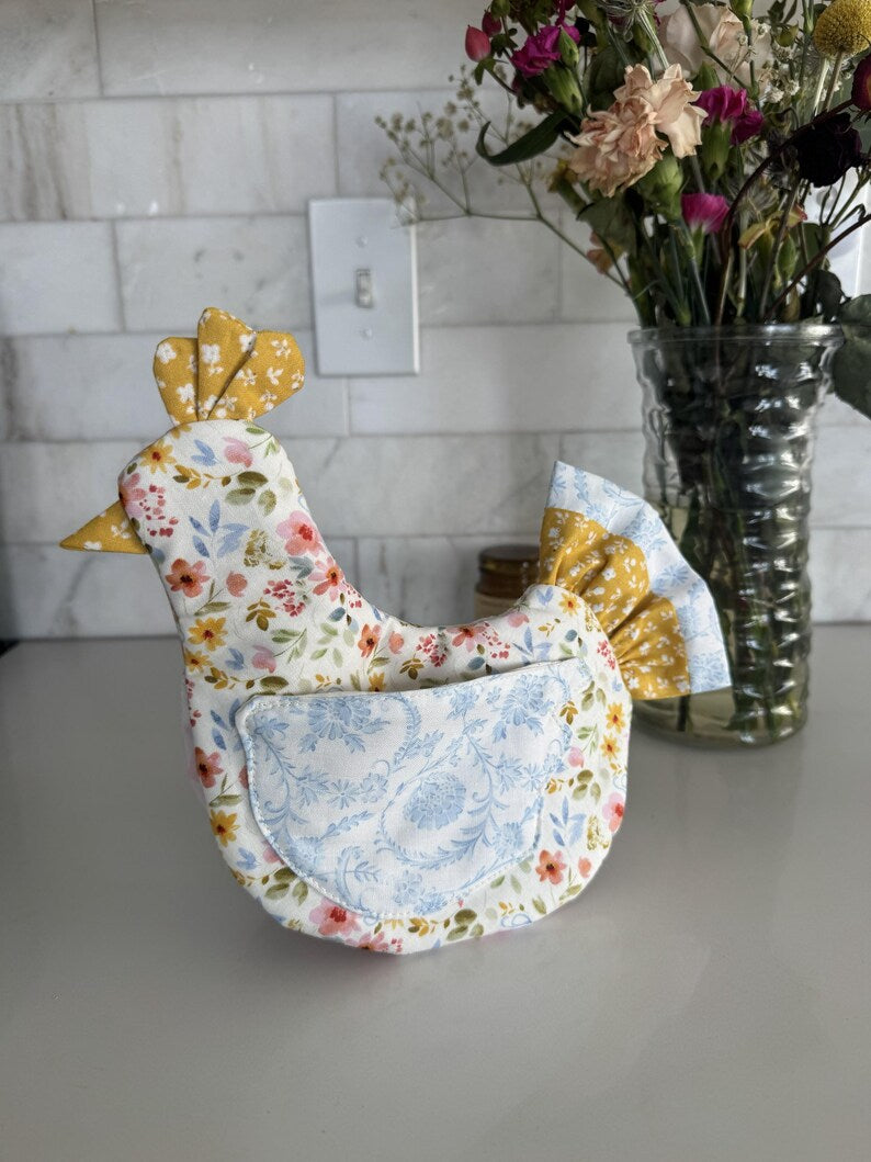 Handmade Chicken Oven Mitt & Pot Holder