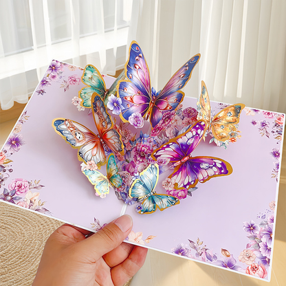 ✨ FLASH SALE: 40% OFF Vibrant 3D Butterfly Pop-Up Cards! ⏳🦋