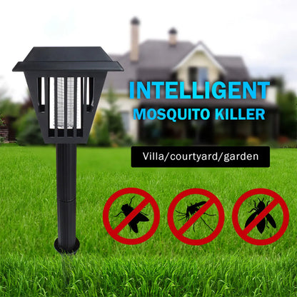 Outdoor Solar LED Mosquito Killer Garden Lamp - Best Stinger for Mosquitoes/Moths/Flies