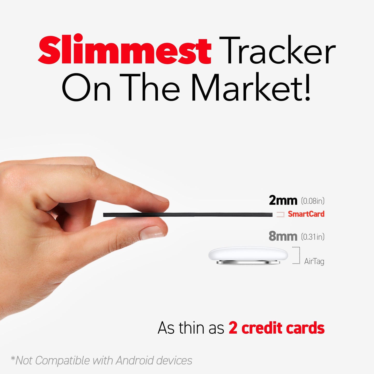 SmartCard (Gen 2) | Works With Apple Find My App | Wireless Charging
