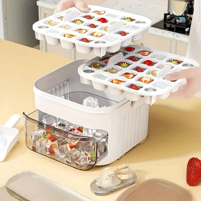 The smartest way to chill drinks. No mess, no hassle, just ice.-Food Grade Stackable Ice Maker