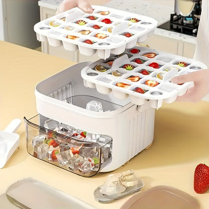 The smartest way to chill drinks. No mess, no hassle, just ice.-Food Grade Stackable Ice Maker