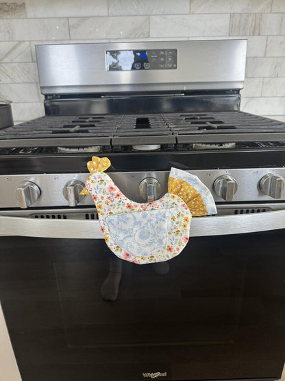 Handmade Chicken Oven Mitt & Pot Holder