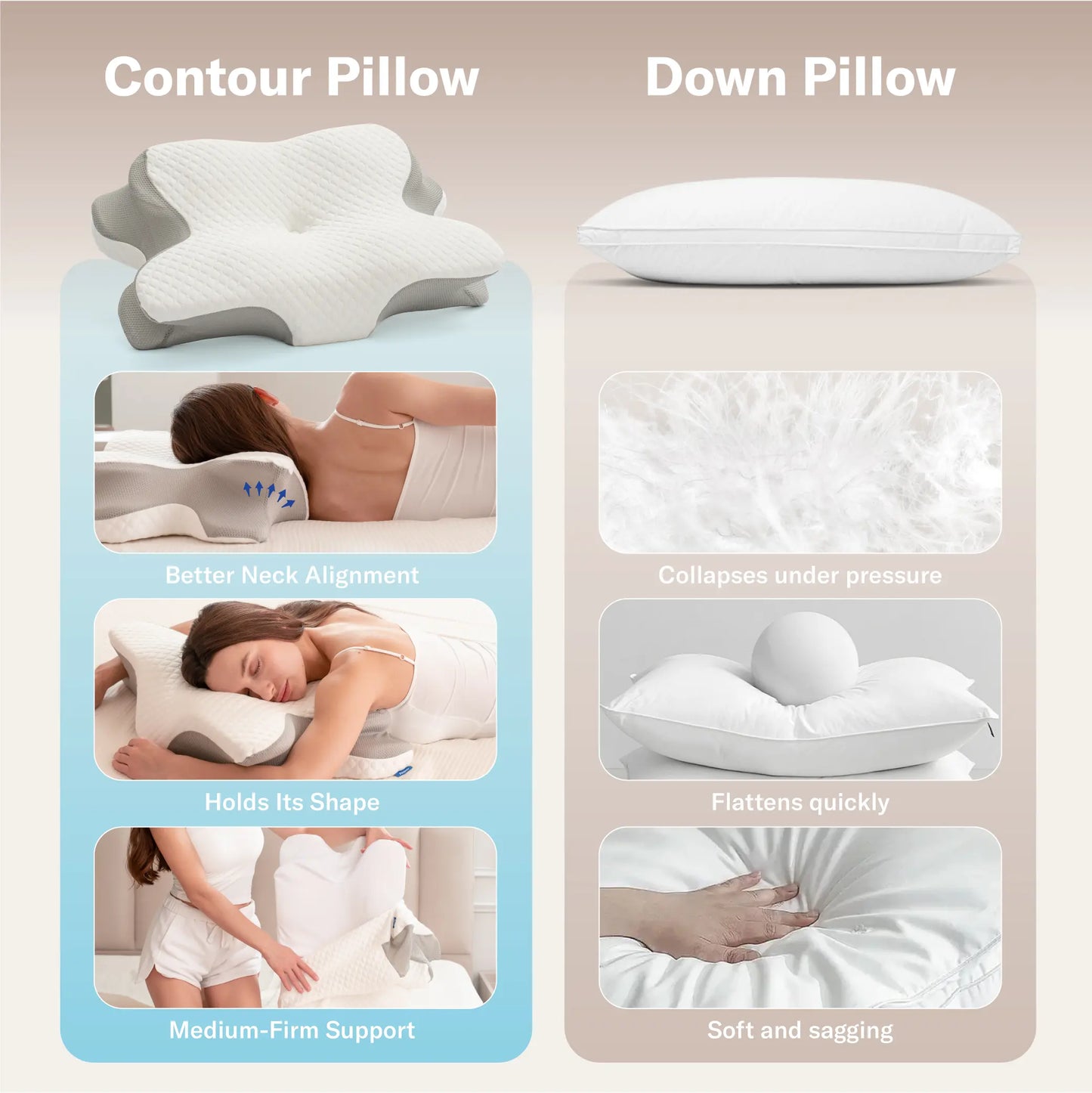 Ergonomic Cervical Pillow for Cozy Sleep