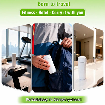 ✈️ 4-in-1 Leakproof Refillable Travel Toiletry Dispenser