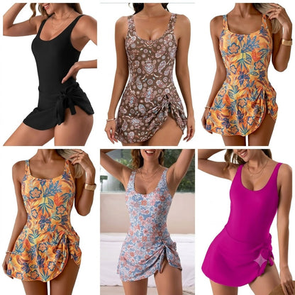 💃Women's One Piece Tummy Control Tie Knot Swimsuit