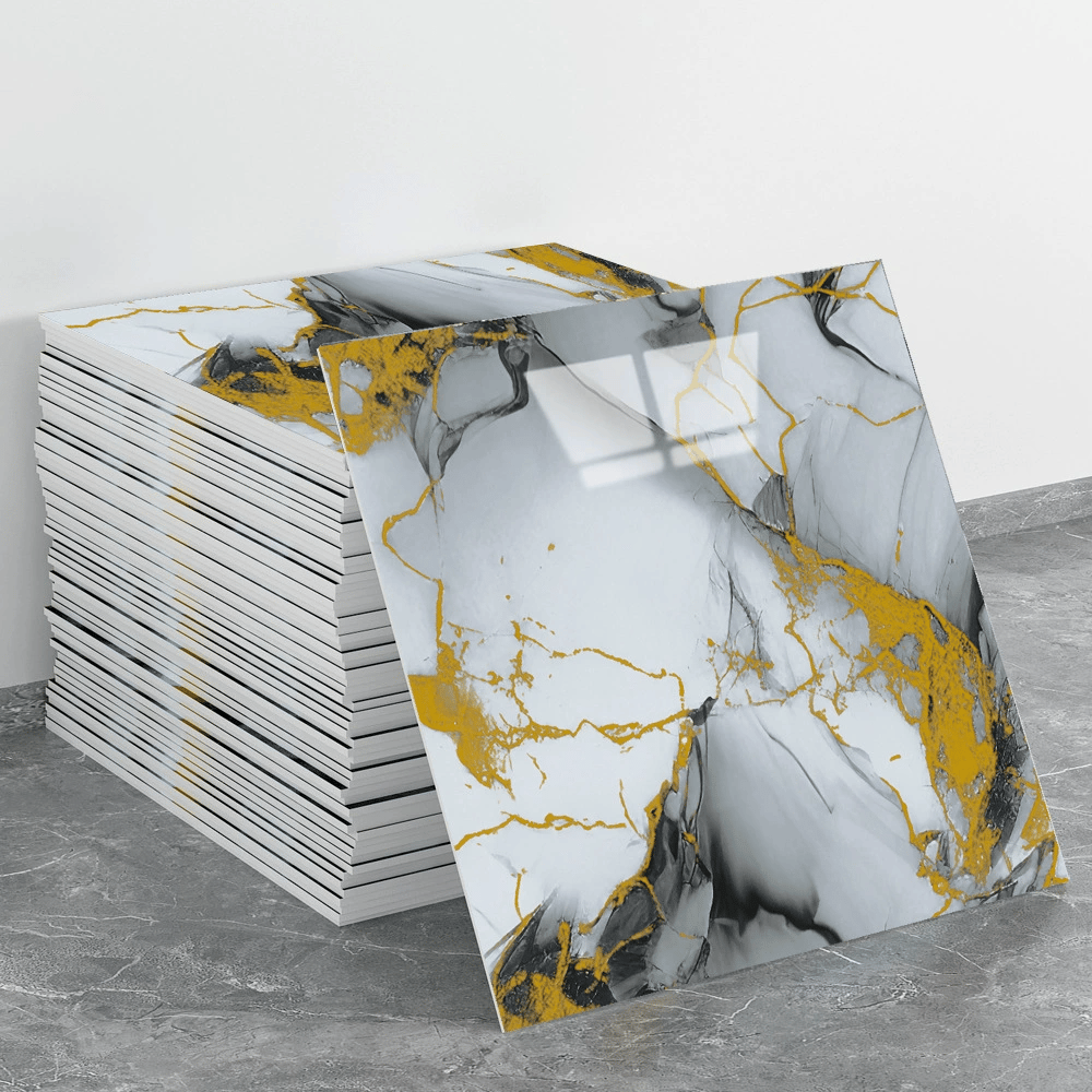 10 Pcs Marble Peel and Stick Waterproof Wall Panels🔥