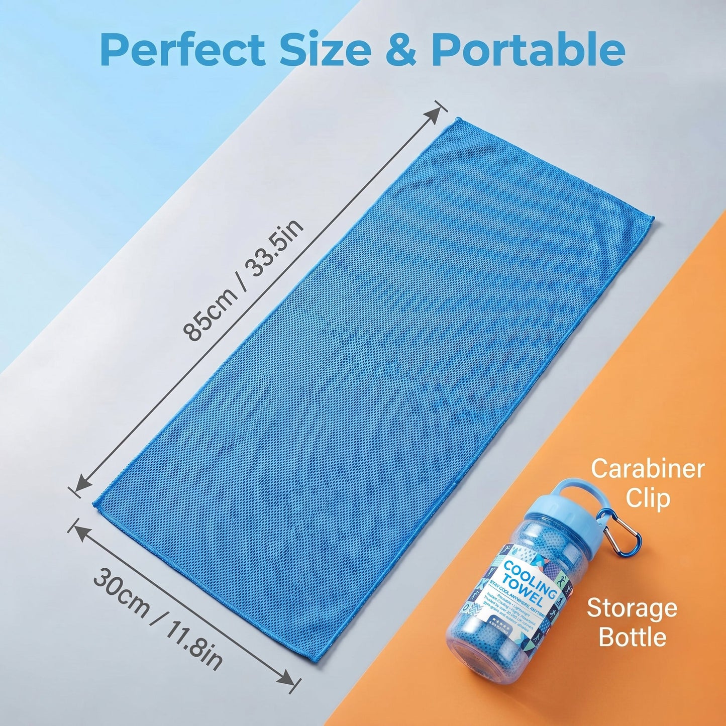 💦Summer Hot Sale -⚡50K+ SOLD!❄️Cold Sweat Towel You Can Use Anywhere, Anytime! Reusable Soft Absorbent Cooling Portable