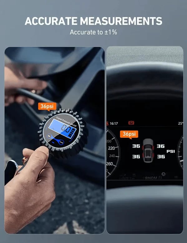 🔥🔥Last Day 50% OFF - 🏎️ Digital Tire Inflator with Pressure Gauge