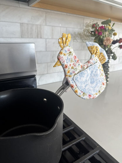 Handmade Chicken Oven Mitt & Pot Holder