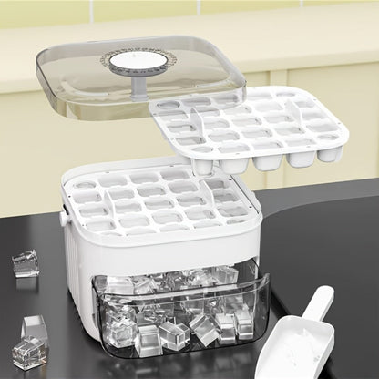 The smartest way to chill drinks. No mess, no hassle, just ice.-Food Grade Stackable Ice Maker