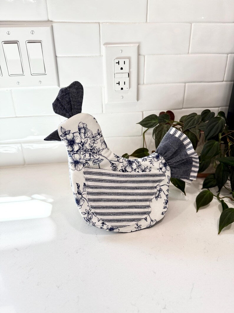 Handmade Chicken Oven Mitt & Pot Holder